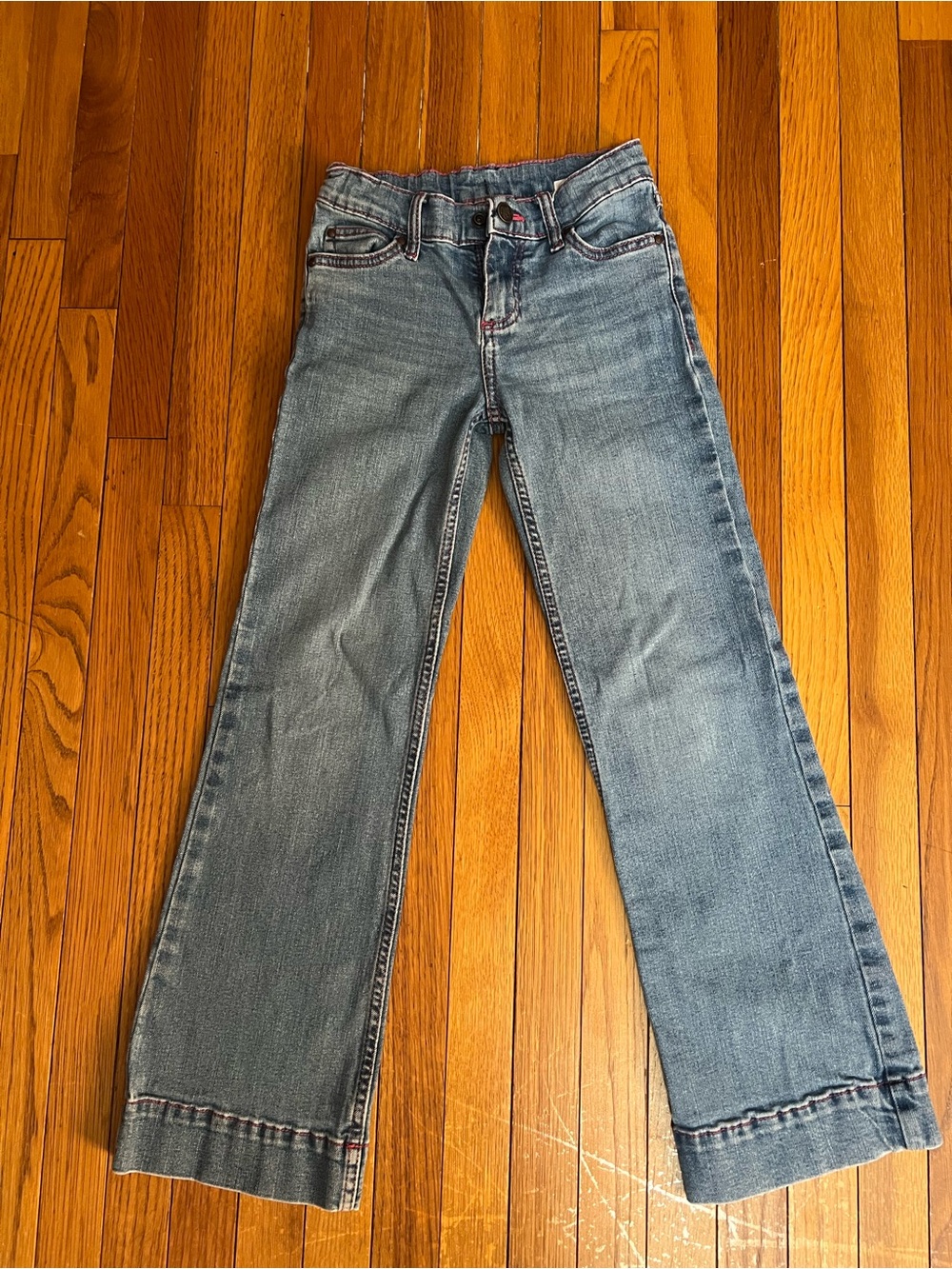 Oura Blue Wide-Leg Denim Jeans